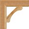 Ekena Millwork Legacy Block Rough Sawn Bracket, Western Red Cedar, 4"W x 18"D x 18"H BKT04X18X18LEC05RWR - alternate 2